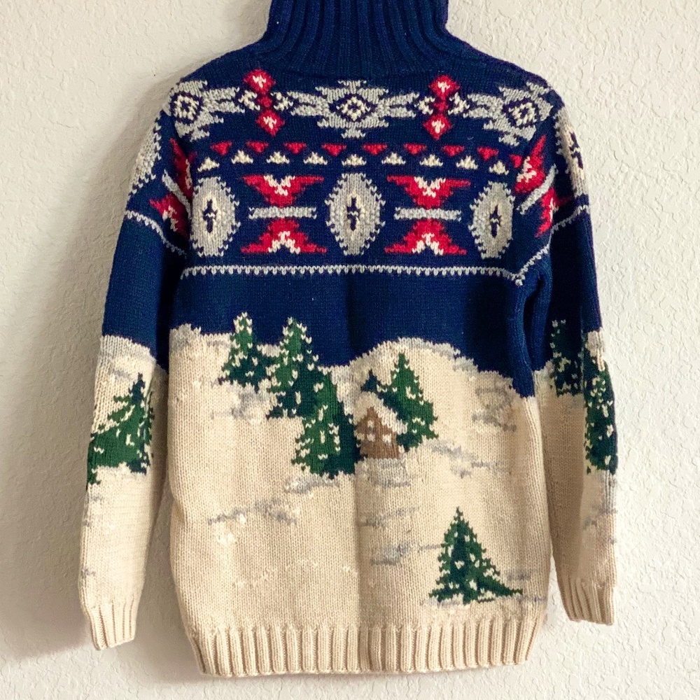 Vintage Hand Knit Ralph Lauren Sweater - Picture 2 of 4